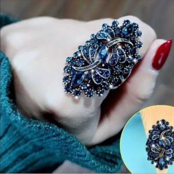 Jewelry - Vintage Antique Silver Dragonfly Ring